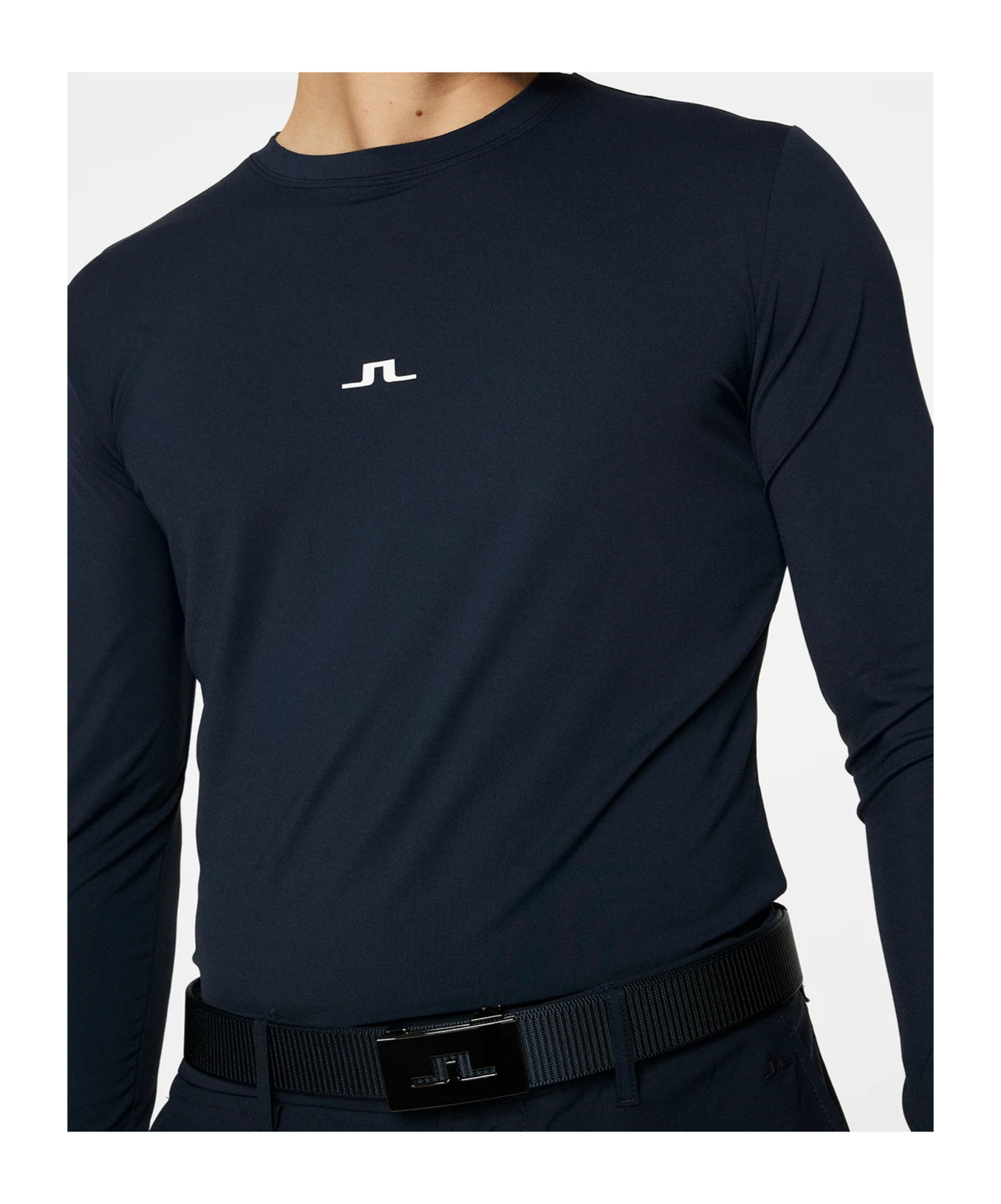 J. Lindeberg Long Sleeve Logo T-shirt In Black