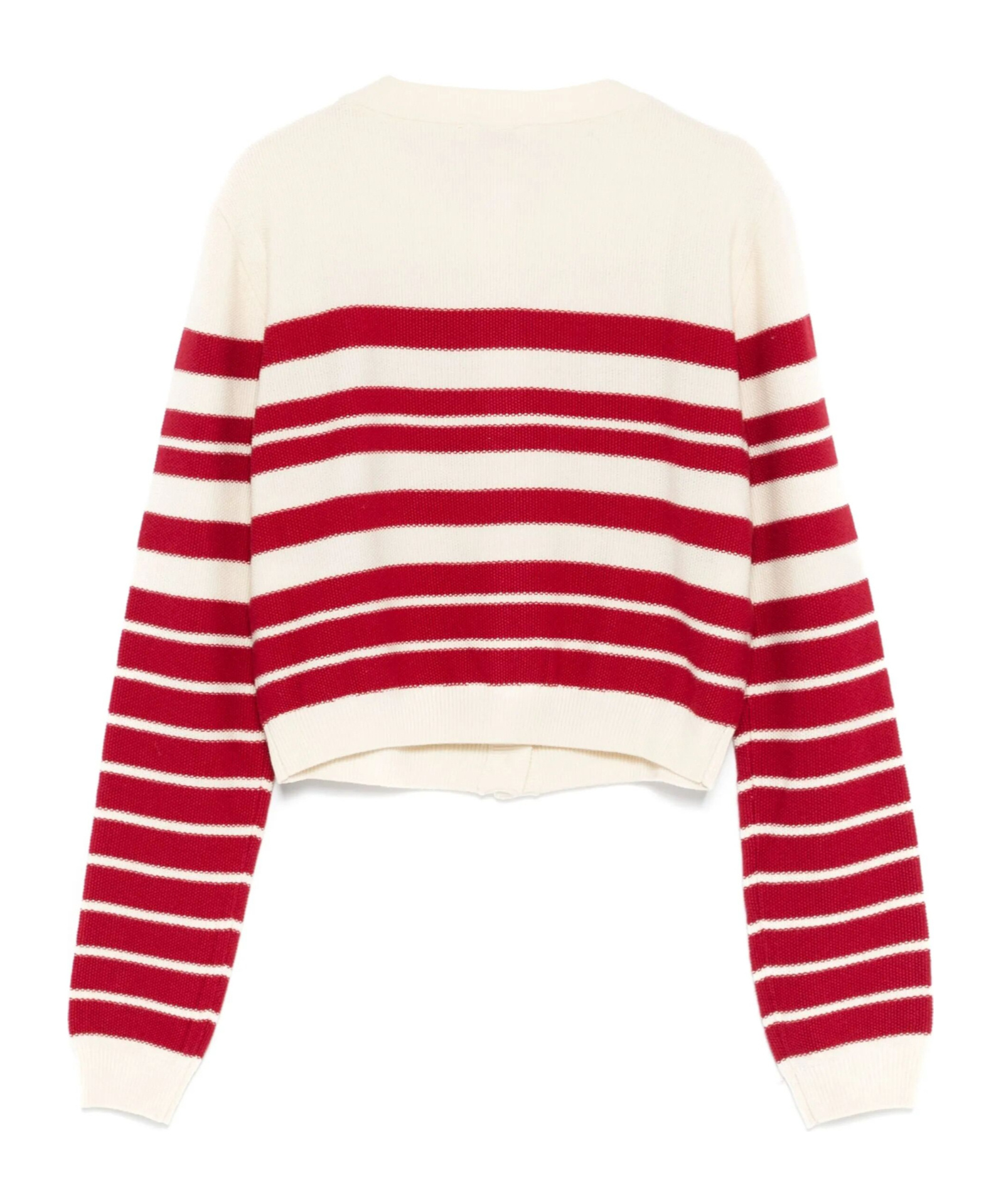 Patrizia Pepe Striped Cardigan In Neutral