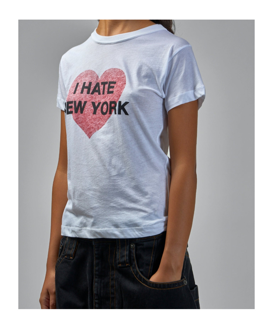 Vaquera I Hate New York T-shirt In White