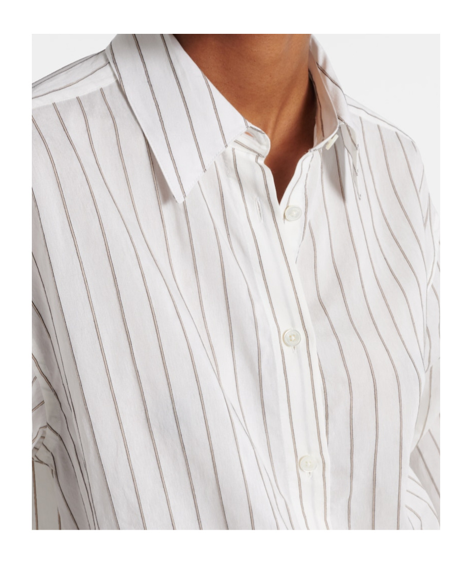 Totême Striped Shirt In White