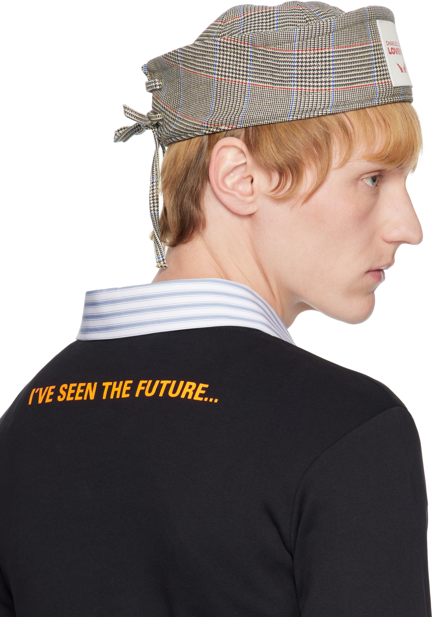 Charles Jeffrrey Loverboy Exclusive Beige Sailor Hat