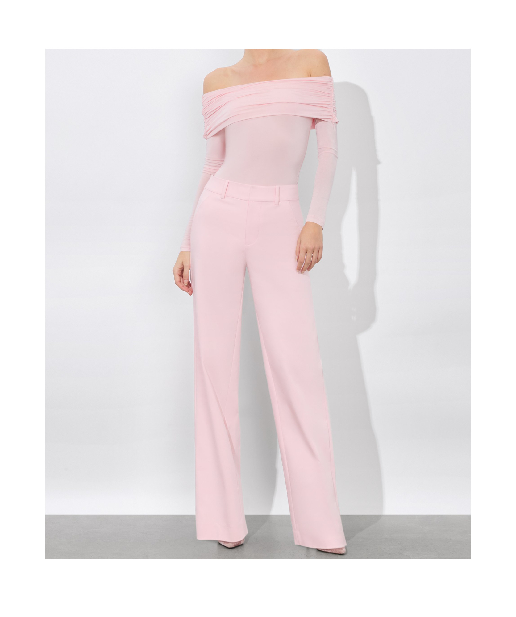 Alice And Olivia Alexander Trouser In Pink