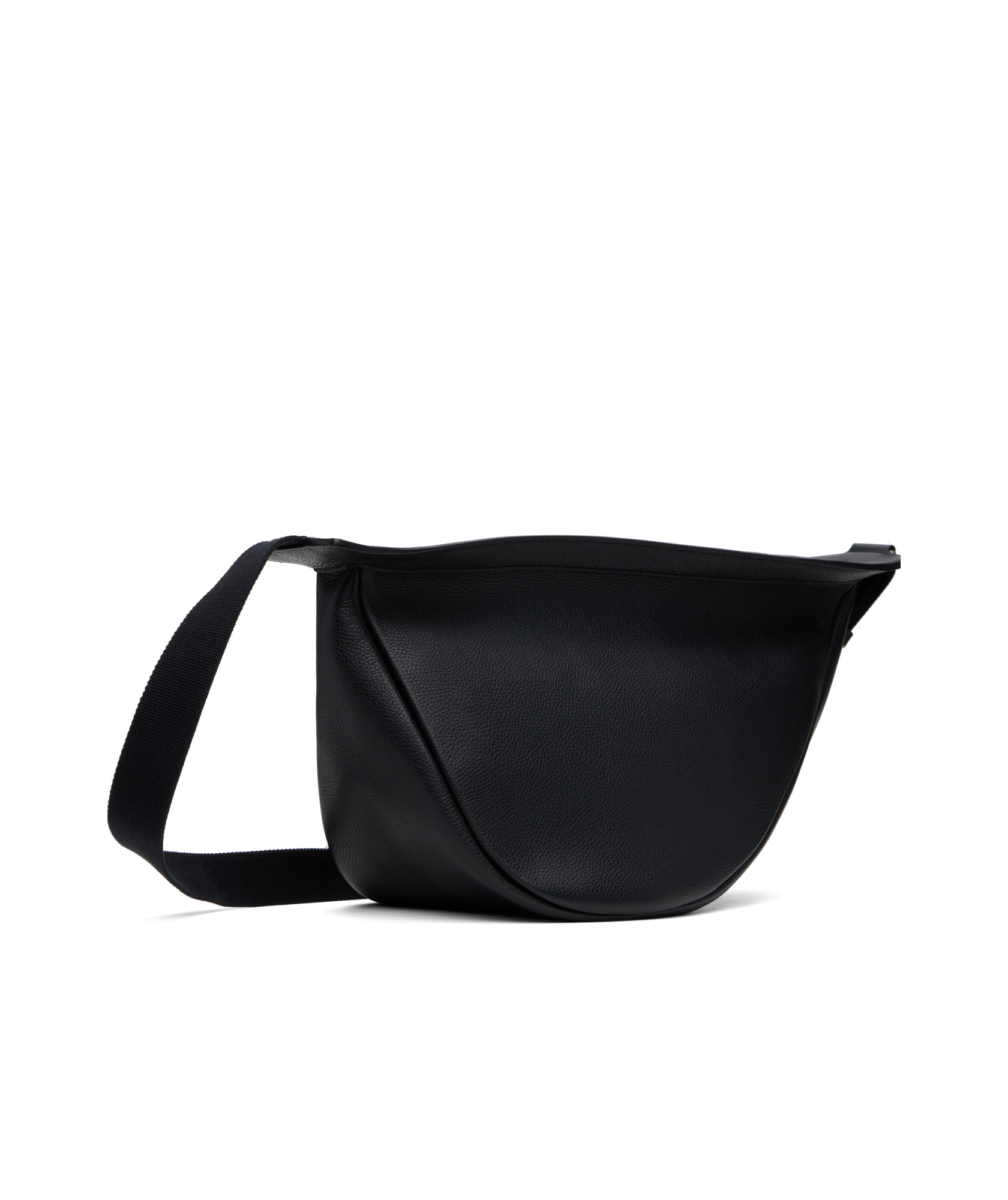 The Row Slouchy Banana Crossbody Bag In Black