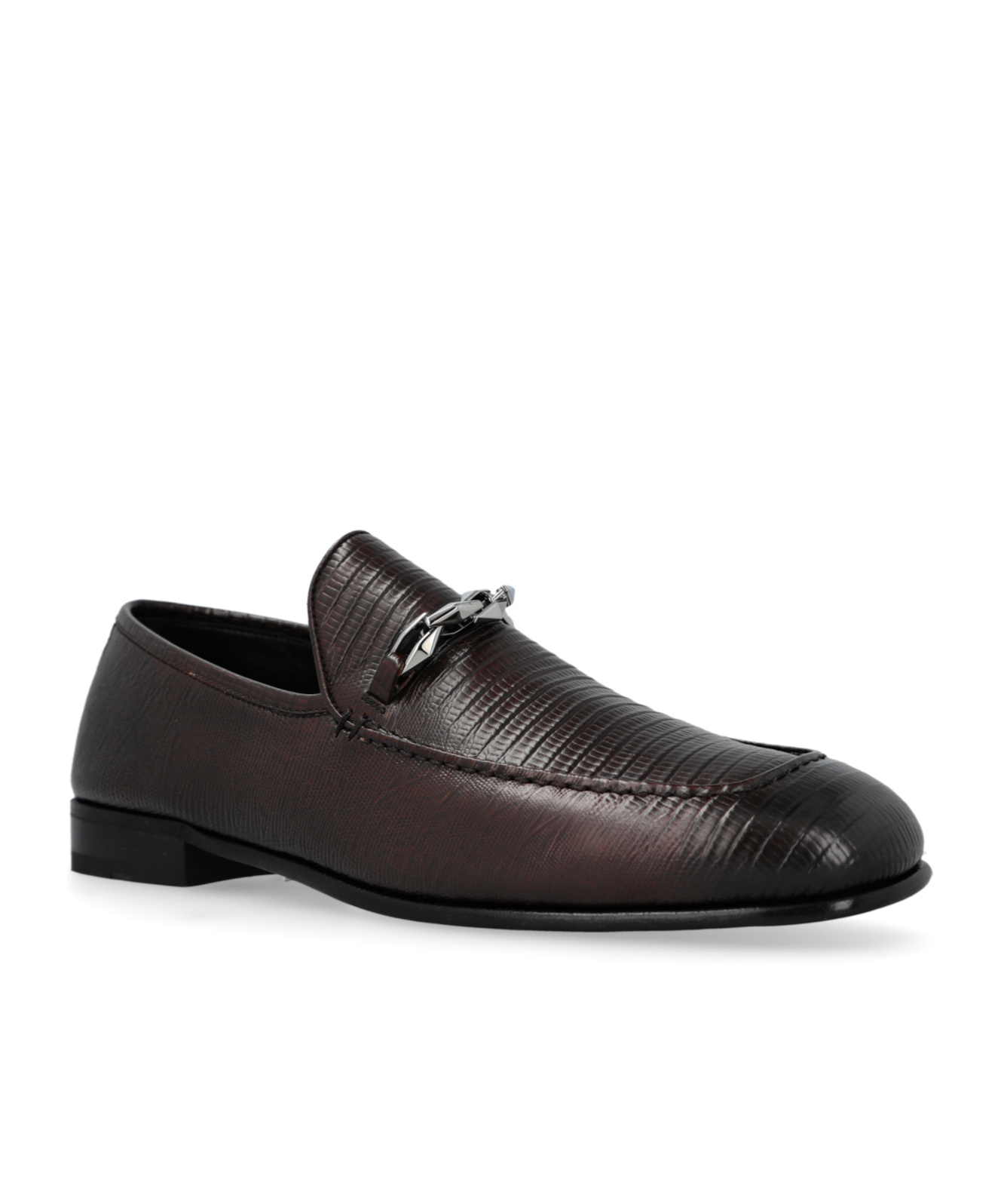 Jimmy Choo Marti Reverse Loafers In Black
