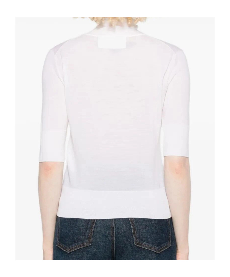 Ermanno Scervino Embellished Turtleneck Sweater In White