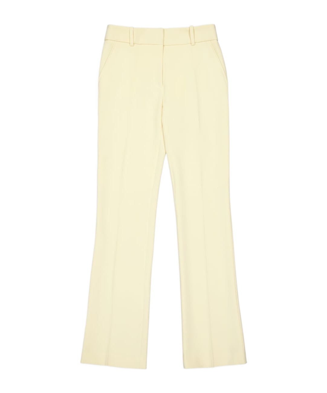 Frame Le Mini Boot Flared Trousers In Yellow