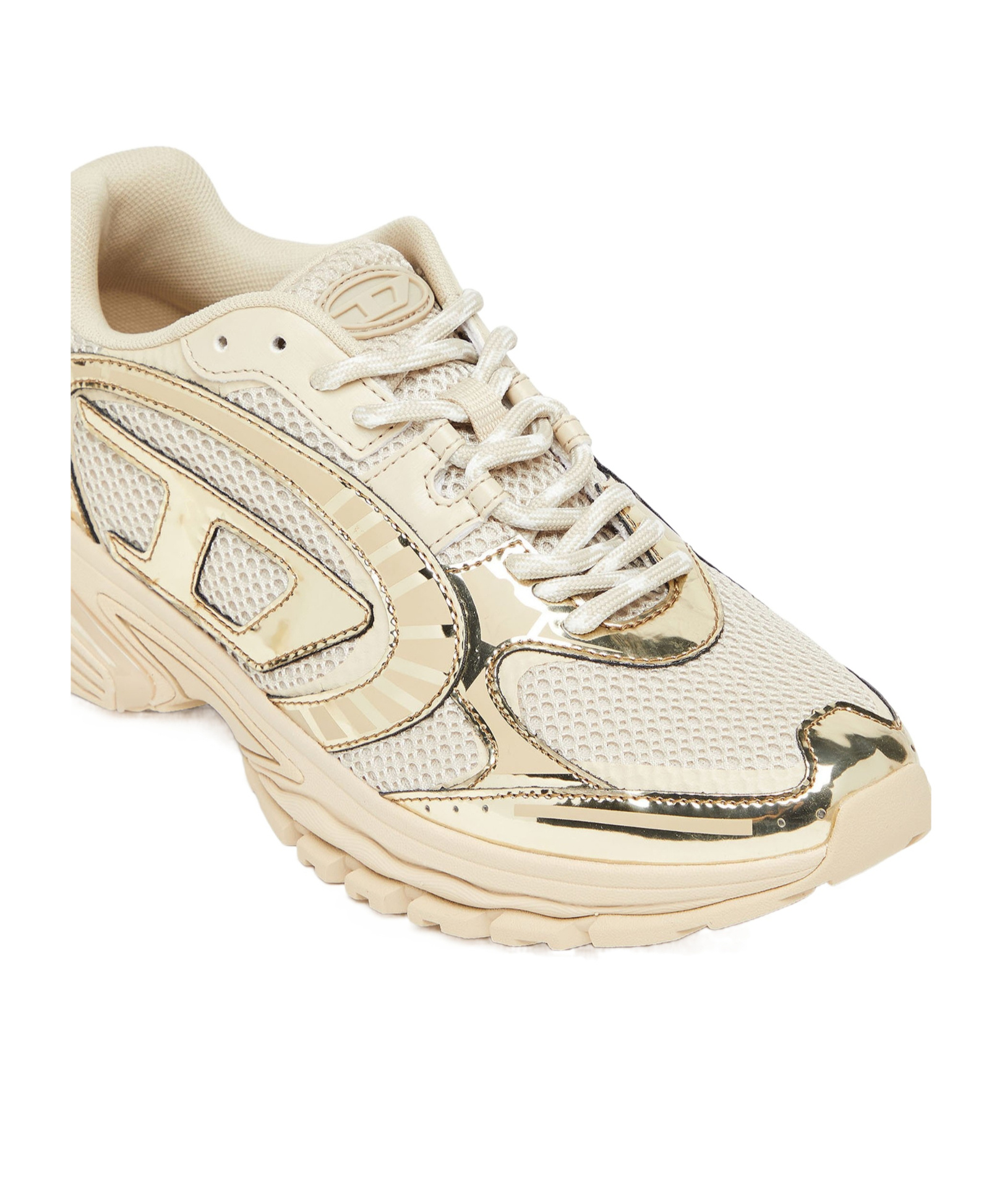 Diesel Panelled Sneakers In Sand