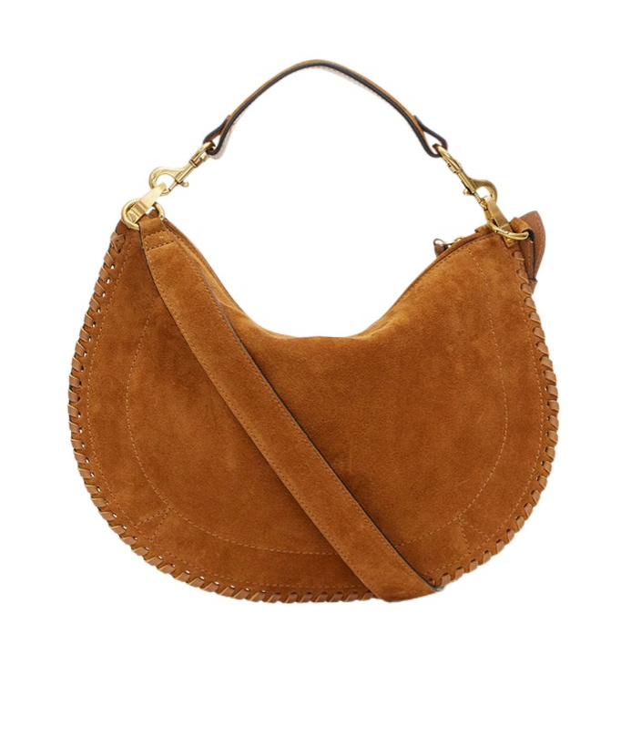 Isabel Marant Oskan Soft Zipper Bag In Brown