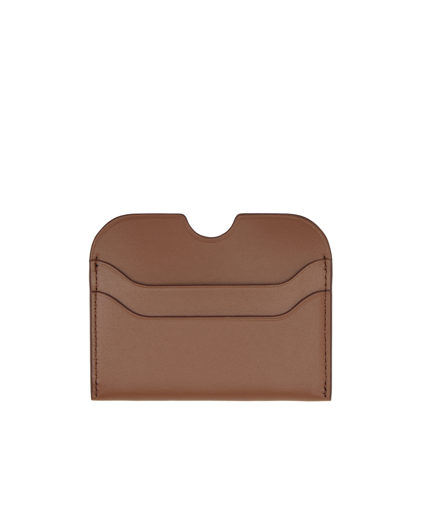 Acne Studios Logo Card Pack In Brown