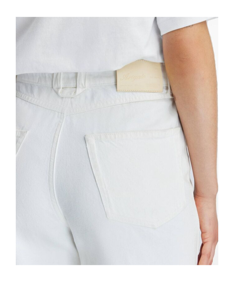 Axel Arigato Clara Wide-leg Jeans In White