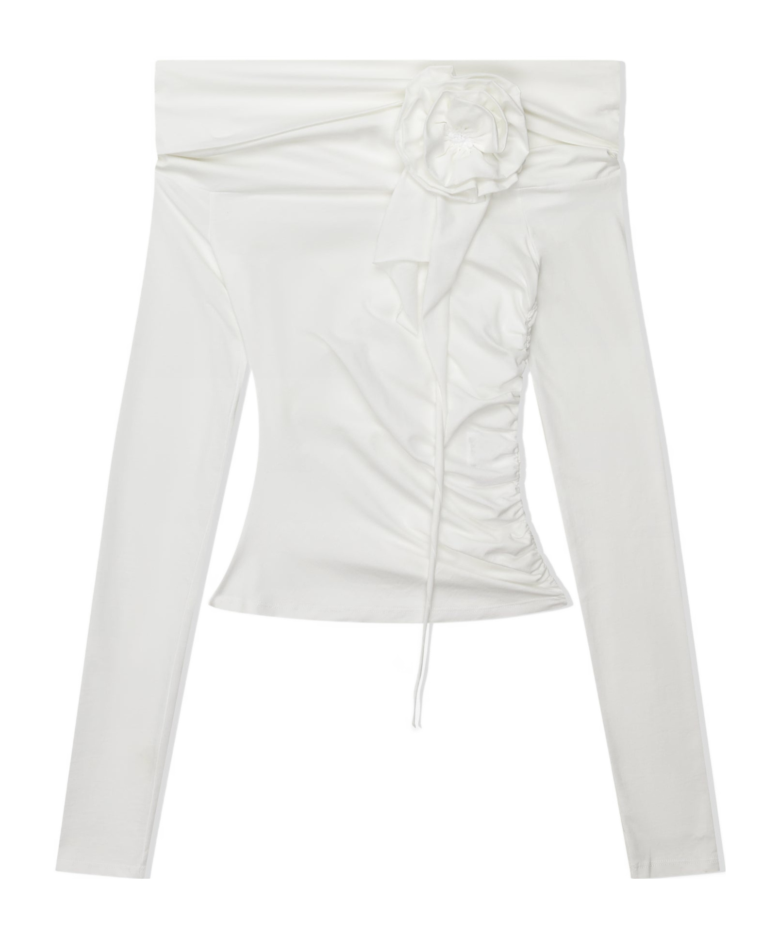 Vaquera White Cold Shoulder Top