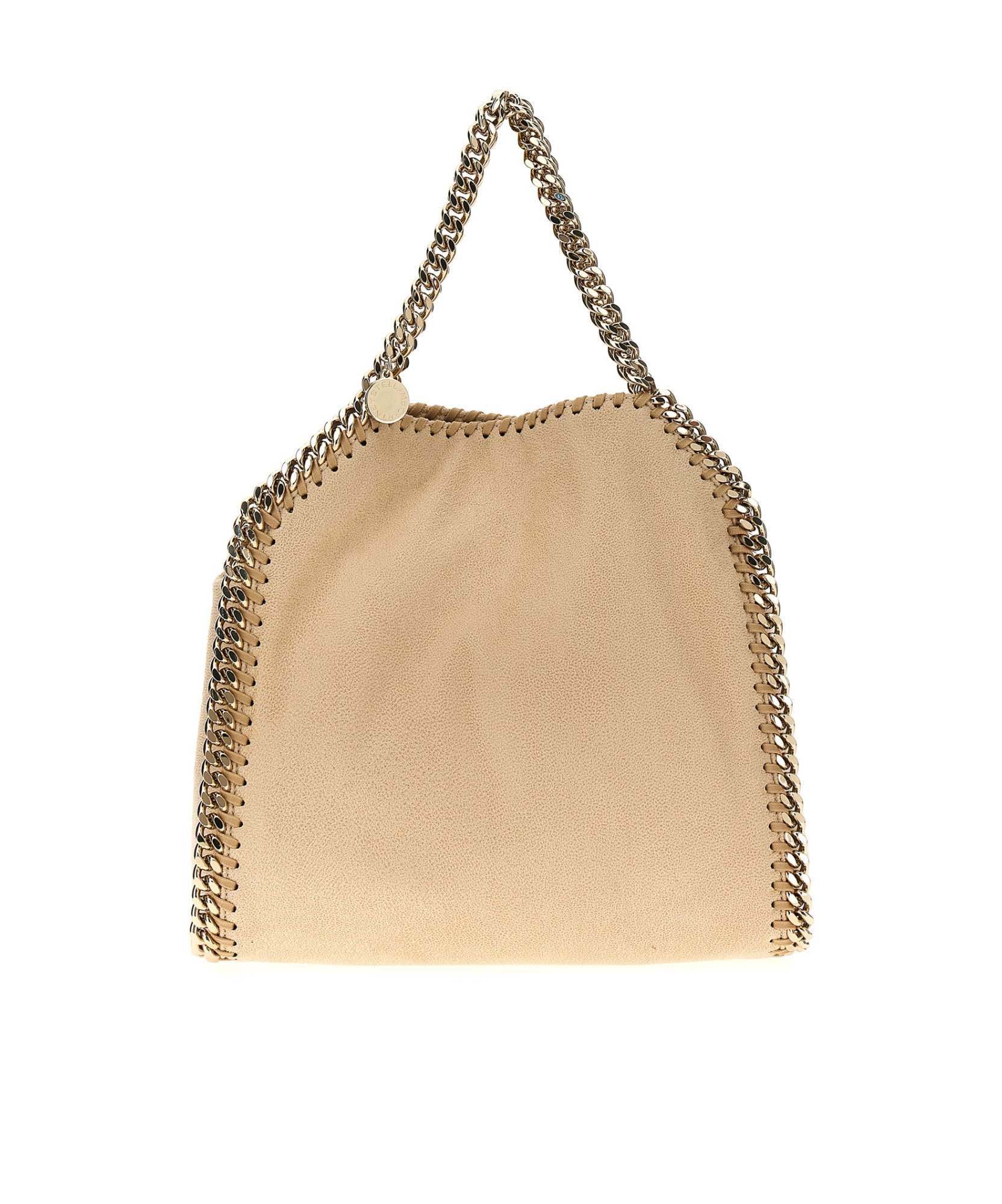 Stella Mccartney Chain Detailed Shoulder Bag In Nude