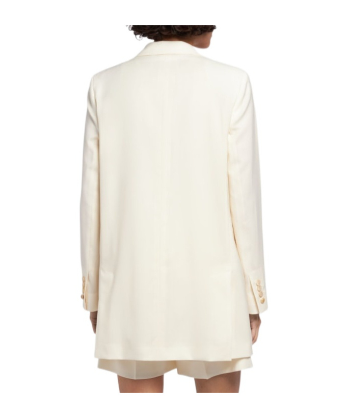 Max Mara Double-breasted Blazer In White