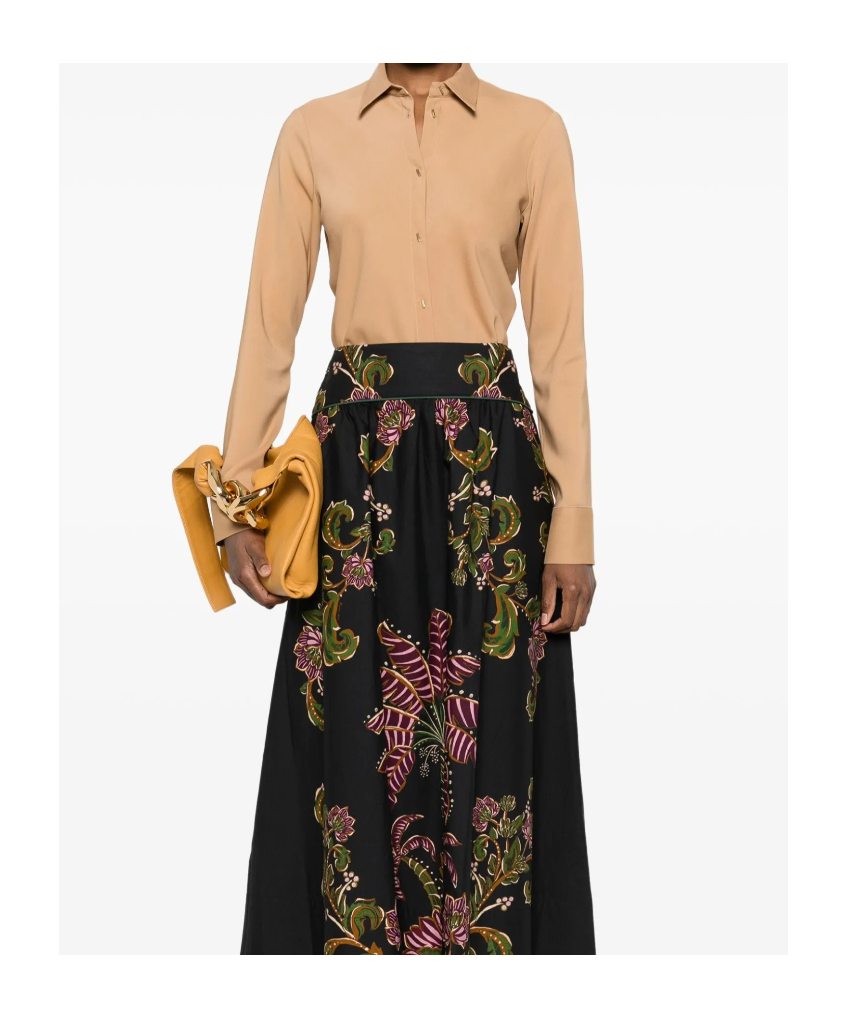 FORTE FORTE STRETCH CADY CREPE SHIRT