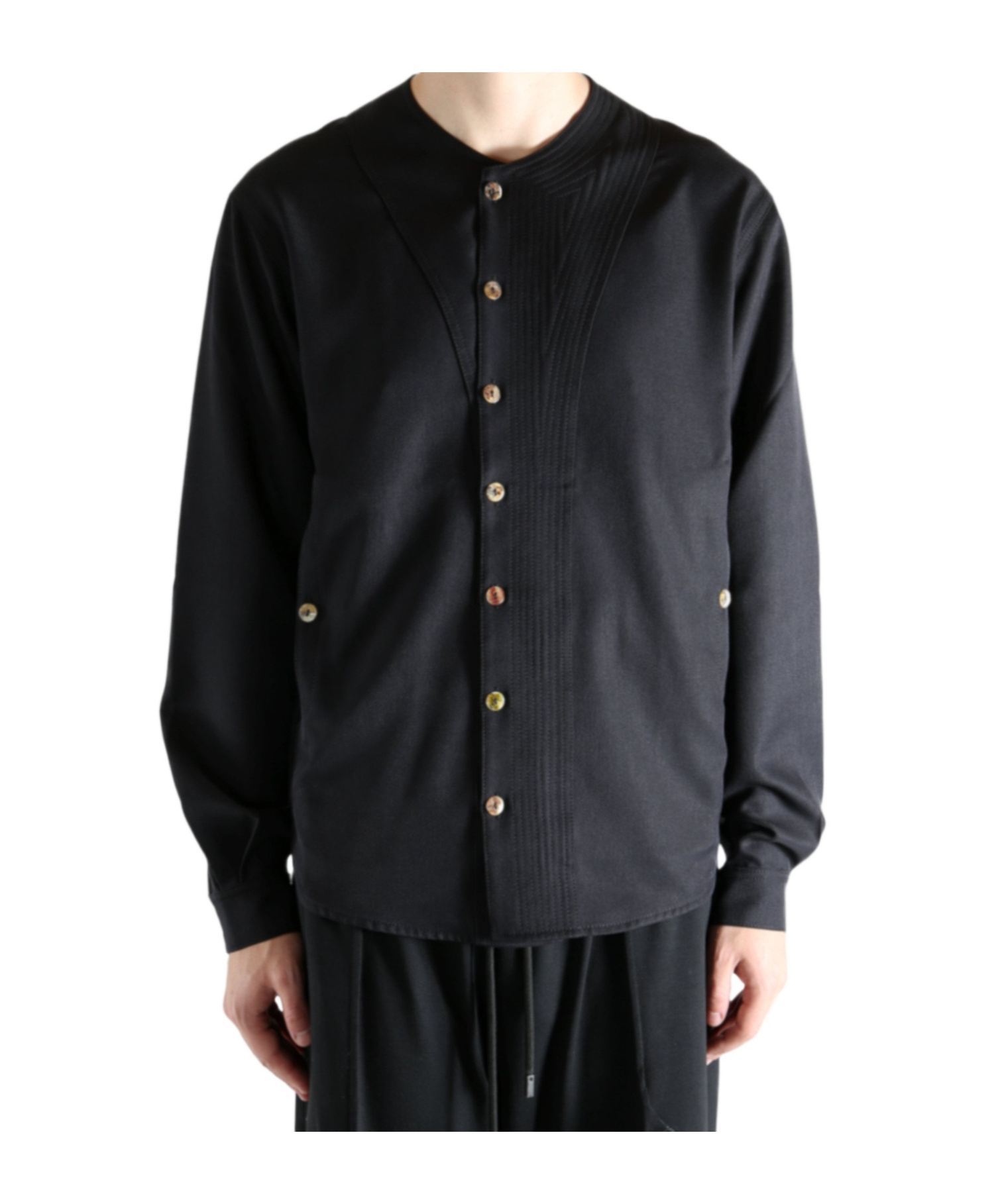 Kiko Kostadinov Crew Neck Casual Jacket In Black