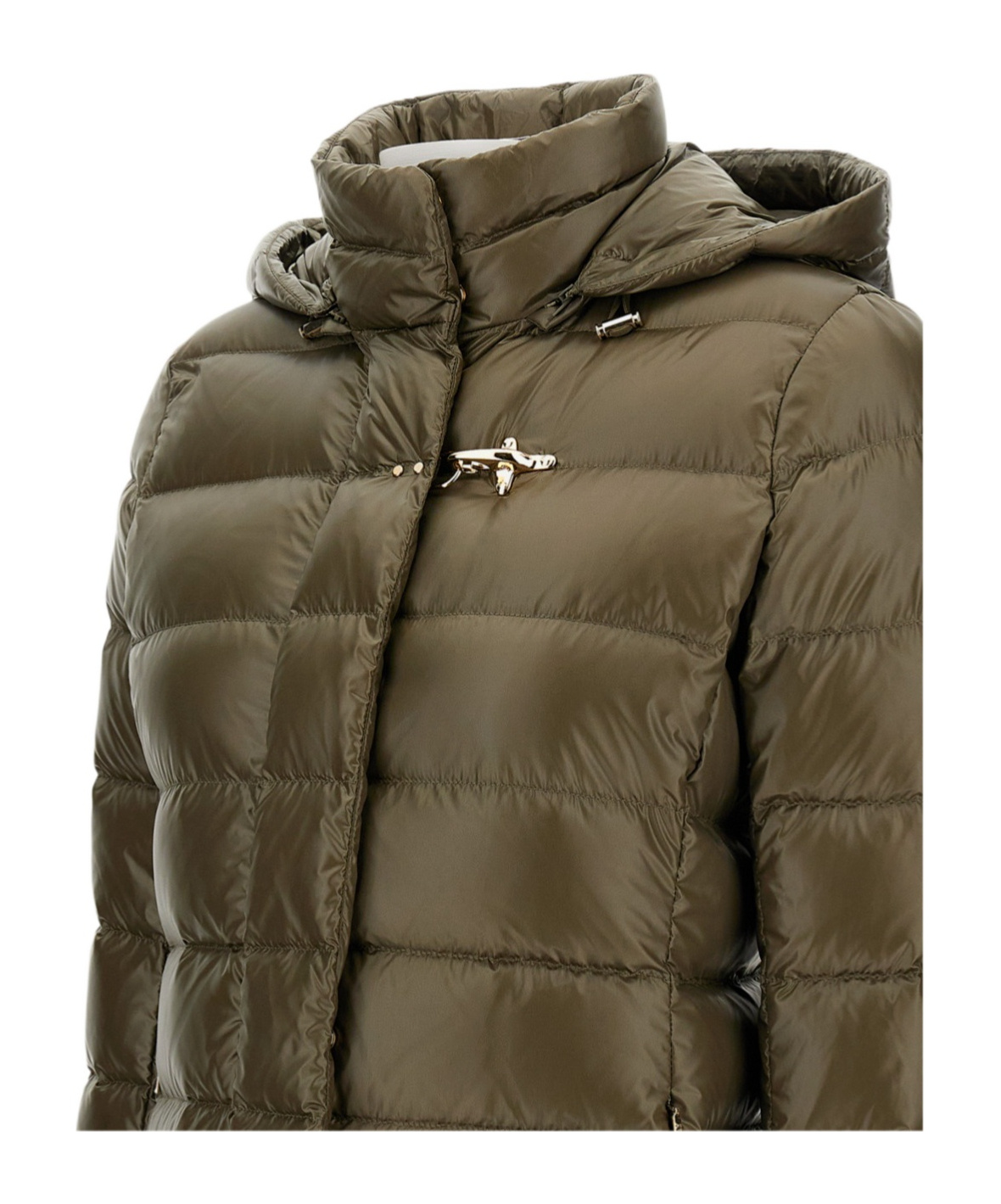 Fay Long-sleeved Cotton Jacket In Brown