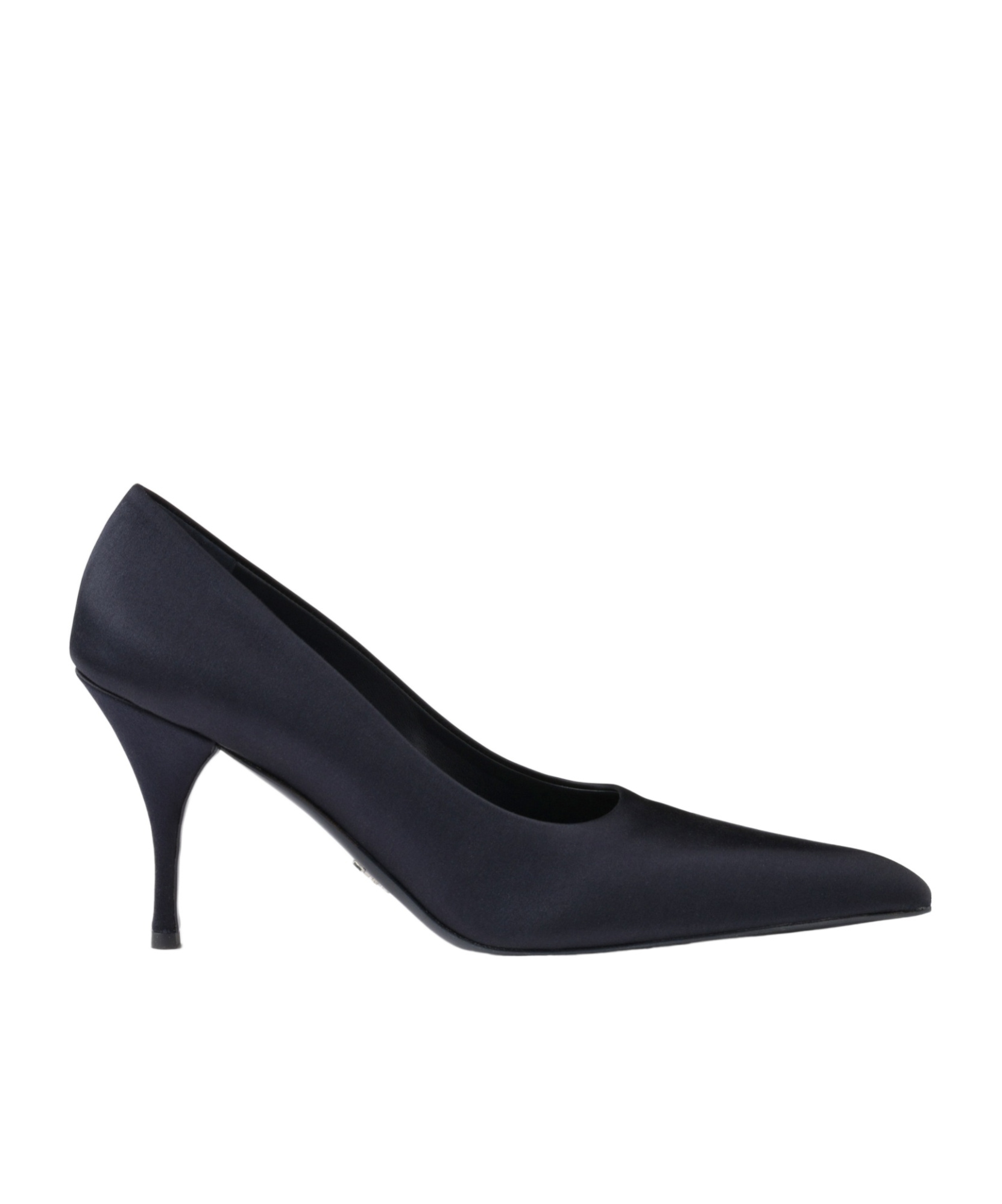 Prada Silk Satin Pumps In Blue