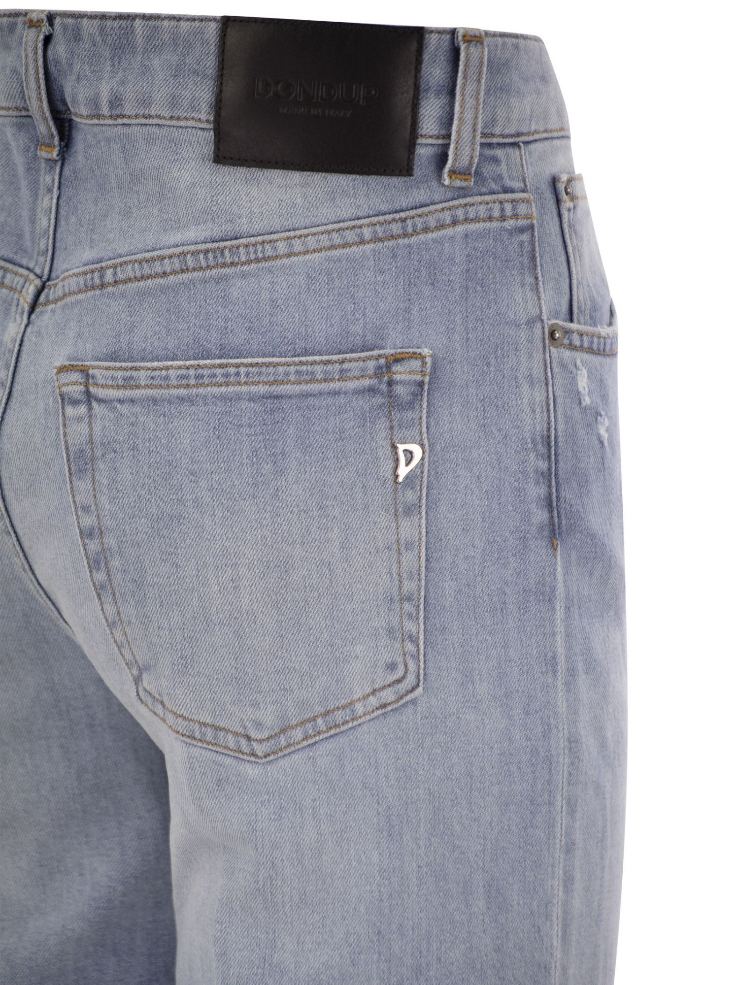 Dondup Tami Jeans Cinque Tasche A Gamba Larga In Gray
