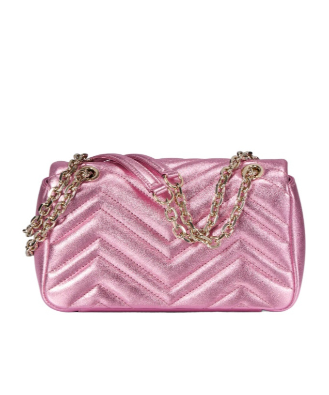 Gucci Gg Marmont Small Shoulder Bag In Pink