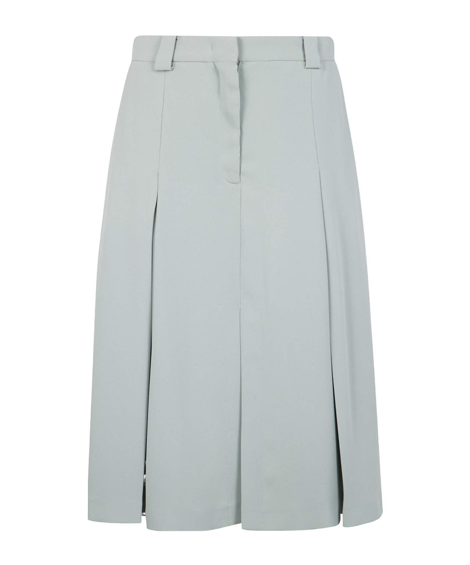 N°21 Crepe Sable Midi Skirt Clothing In Gray