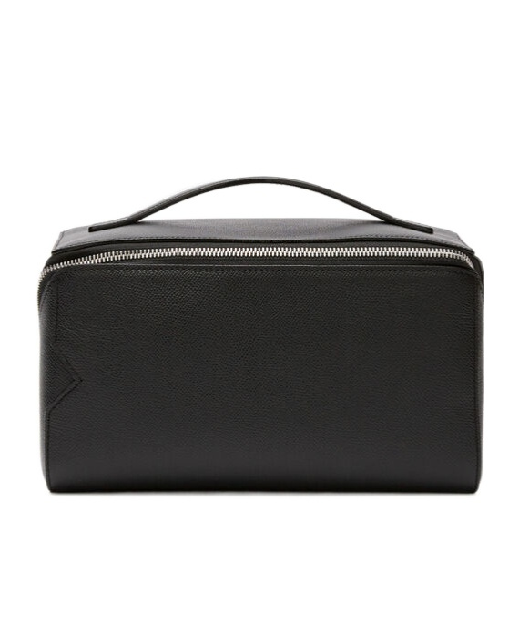 Valextra V-line Beauty Bag In Black