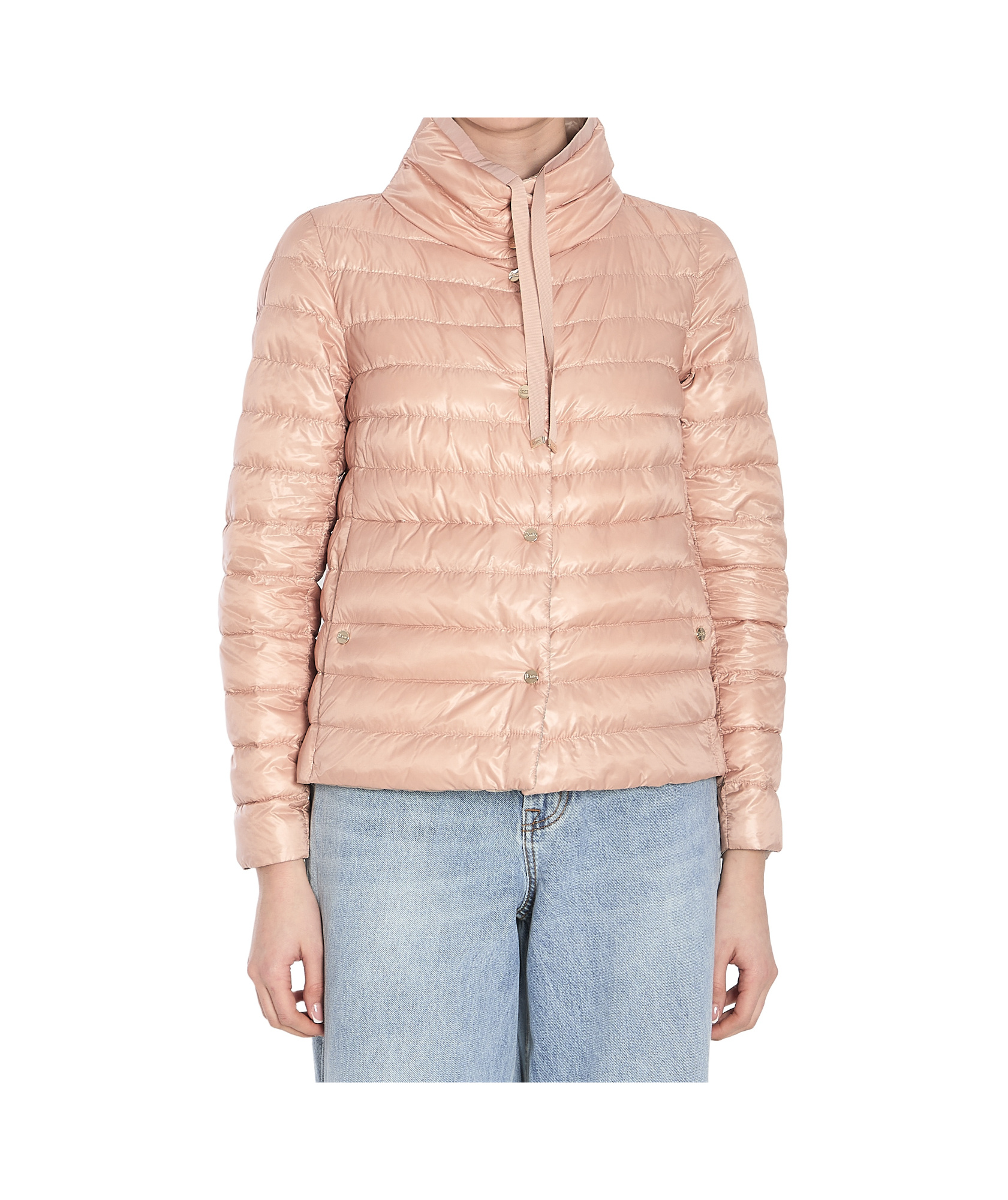 Herno Reversible Drawstring Quilted Jacket In Pink