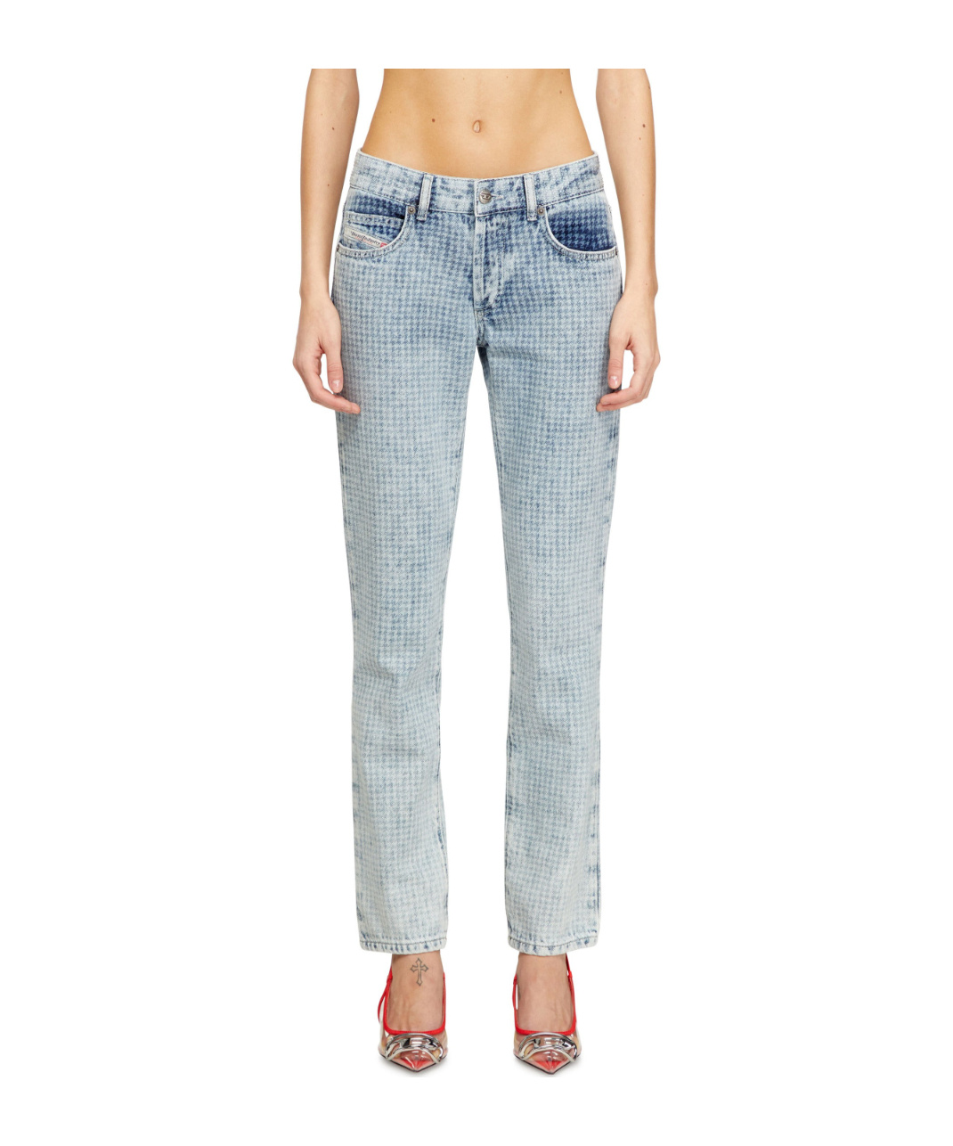 Diesel 1992 D-jiann  Pattern Jeans In Blue