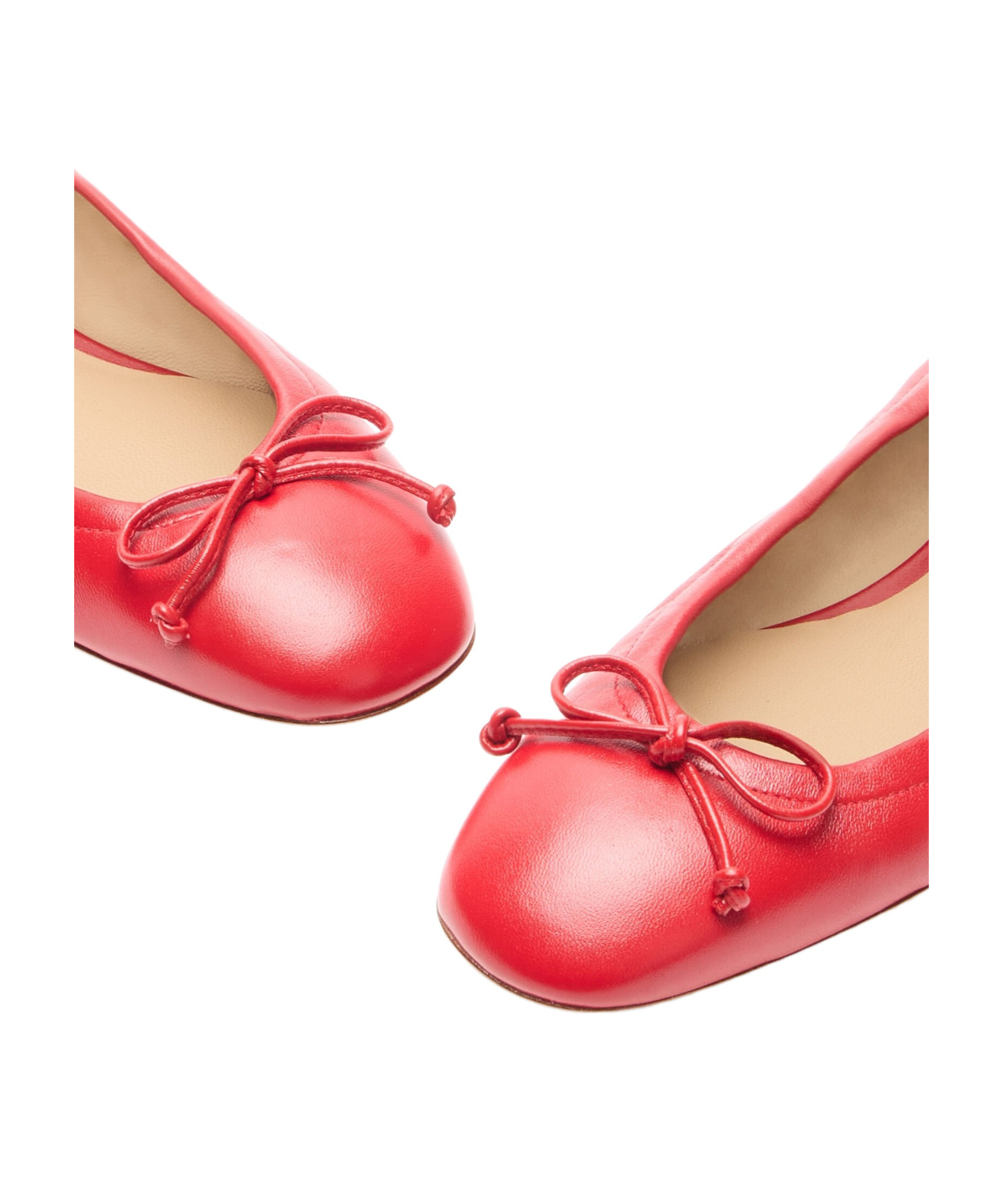 Stuart Weitzman Bria Ballet Flats In Red