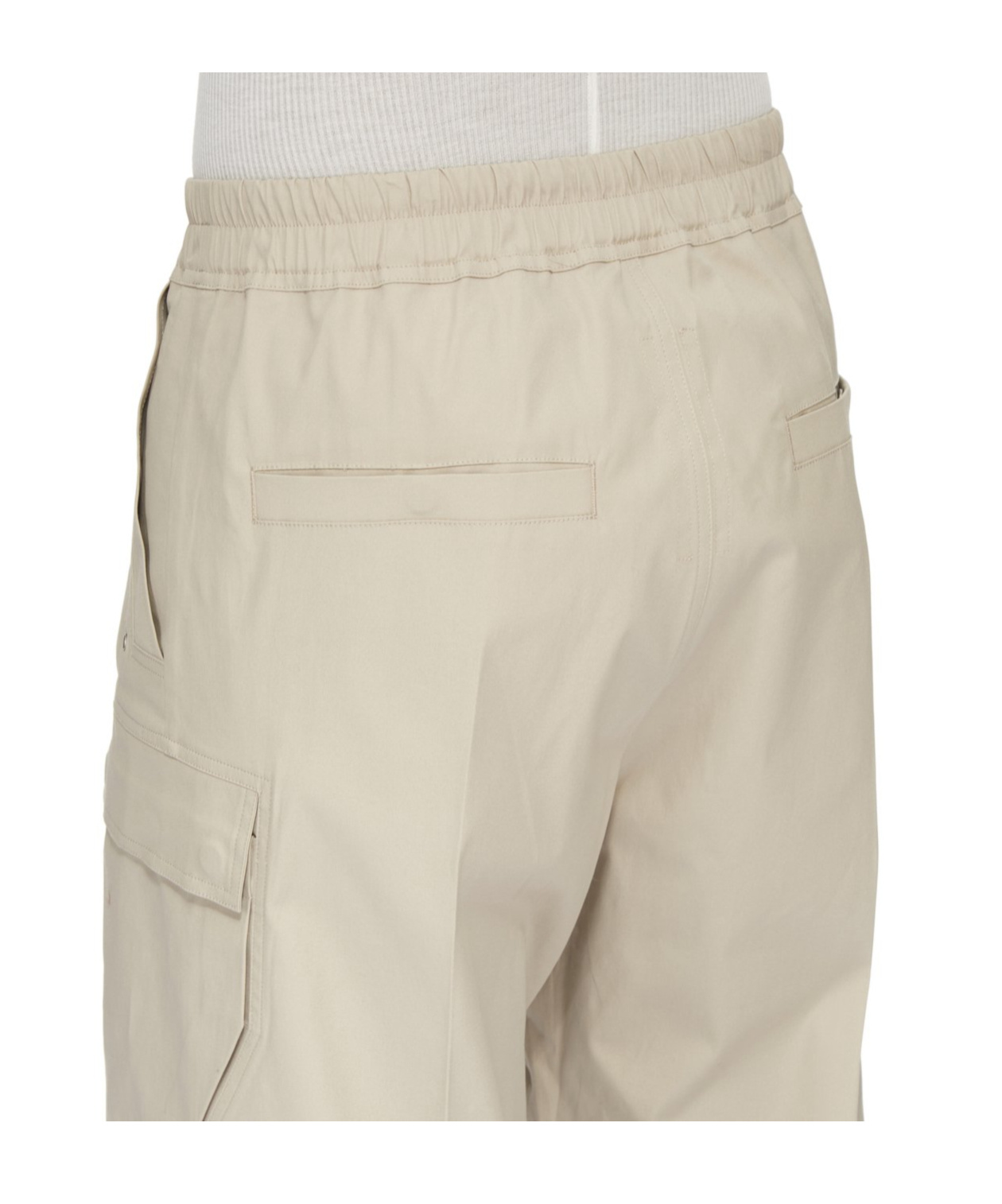 Rick Owens Wide-leg Cargobelas Pants With Adjustable Drawstring Waist In Nude
