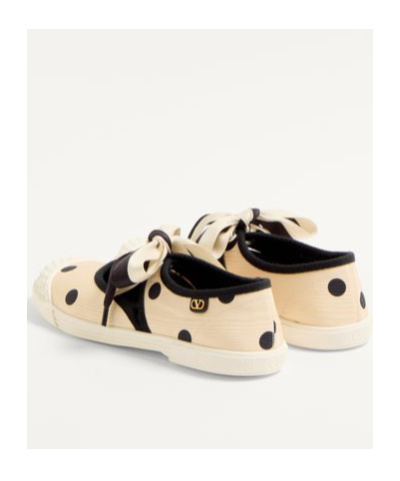 Valentino Bay By Bay Ballet Flats Sneakers In Nude