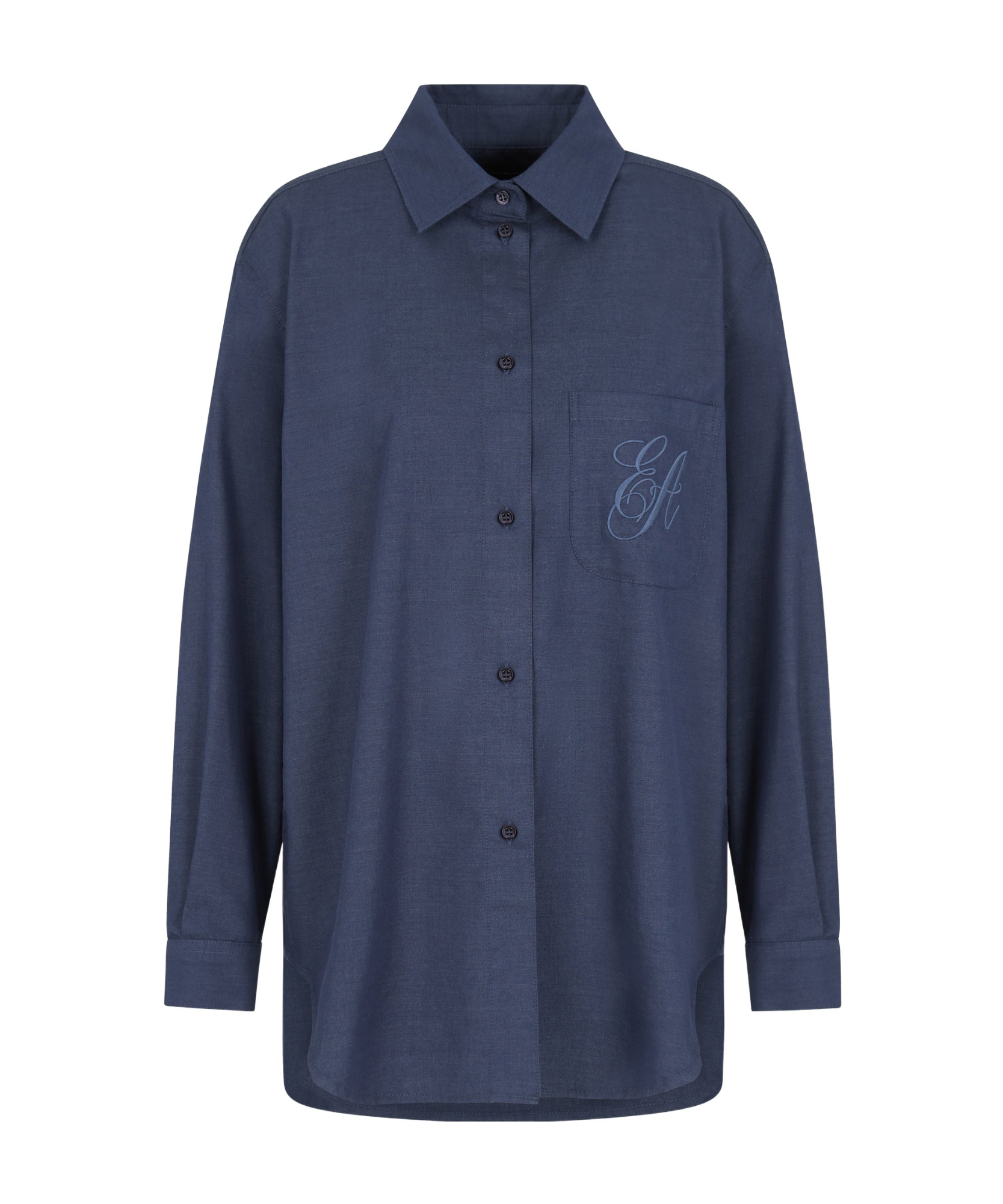 EMPORIO ARMANI LOGO-EMBROIDERED SHIRT