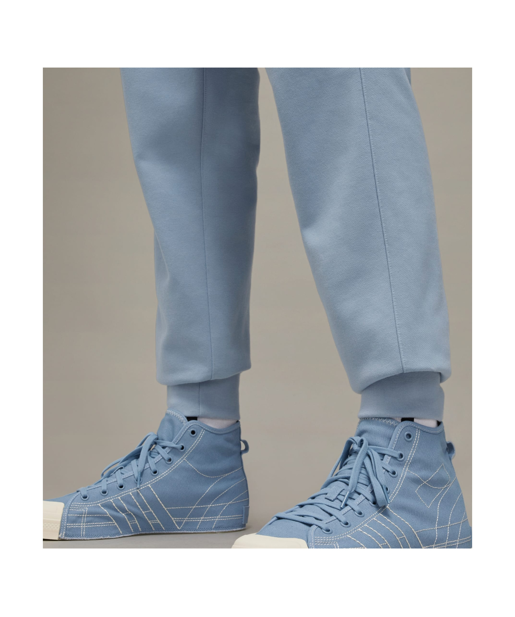 Y-3 Elastic Waist Sweatpants In Blue