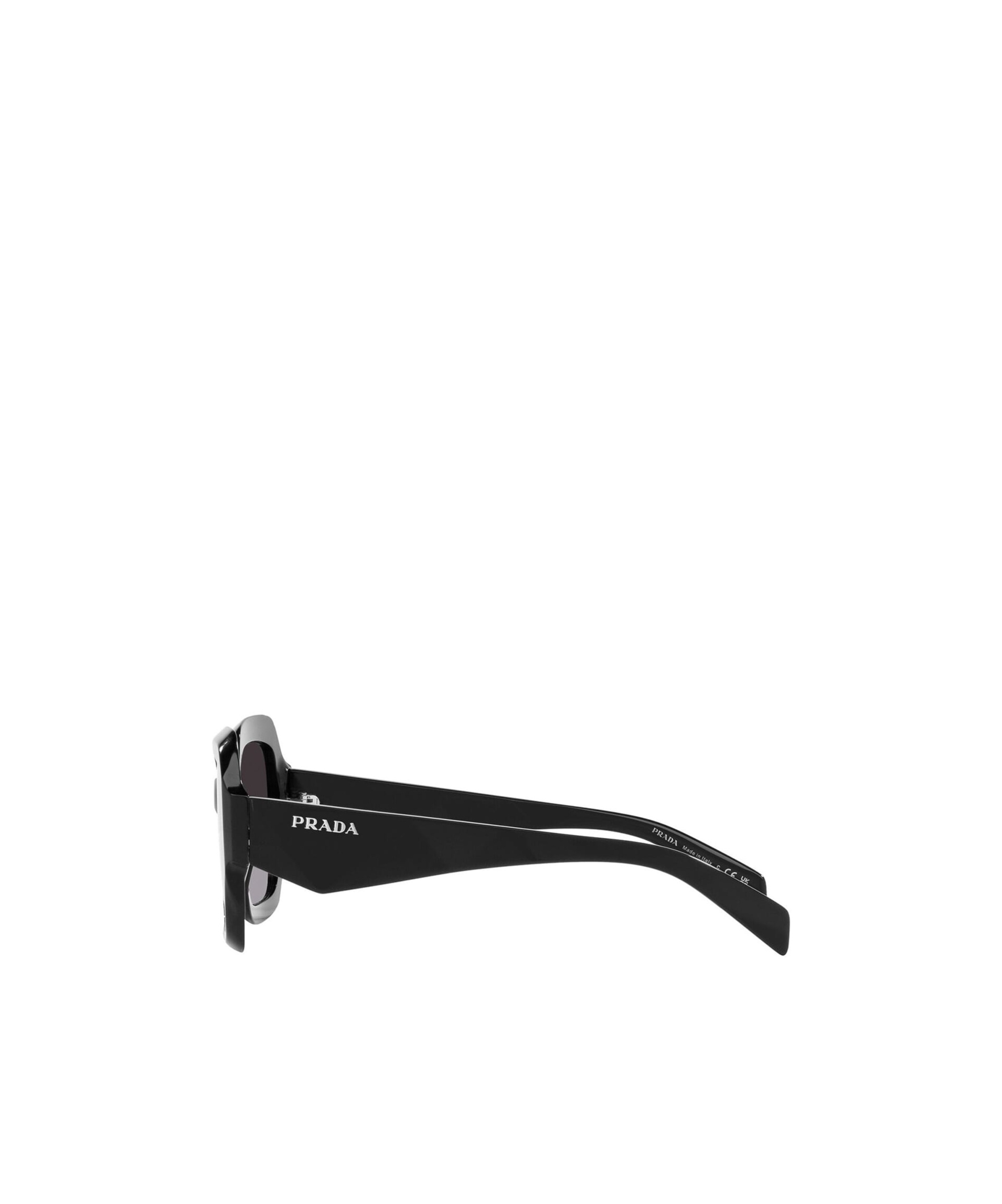Prada Womens Black Pr 28zs Branded-arm Pillow-frame Acetate Sunglasses In Black