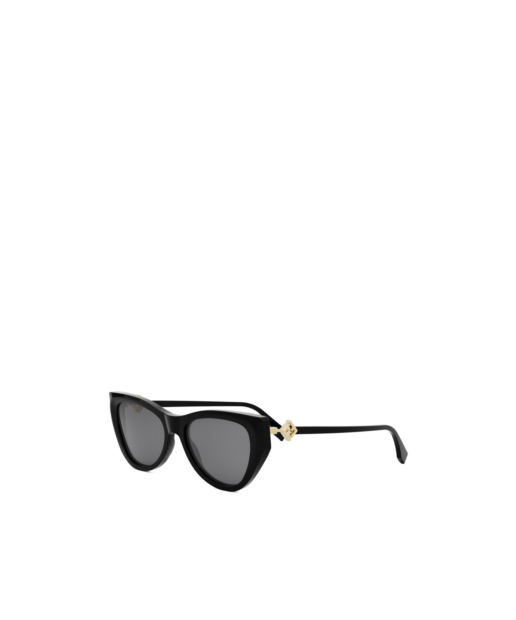 Fendi Smoke Cat Eye Ladies Sunglasses Fe40135i 01a 135 In Black