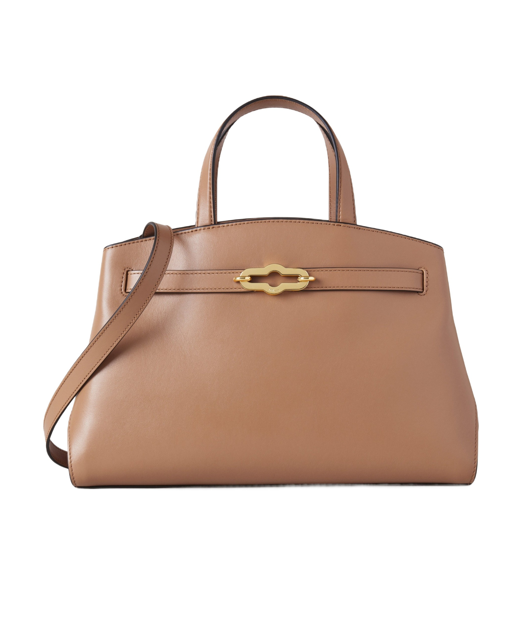 Mulberry 'pimlico Small' Beige Handbag With Adjustable And Removable Shoulder Strap In Leather Woman In Brown