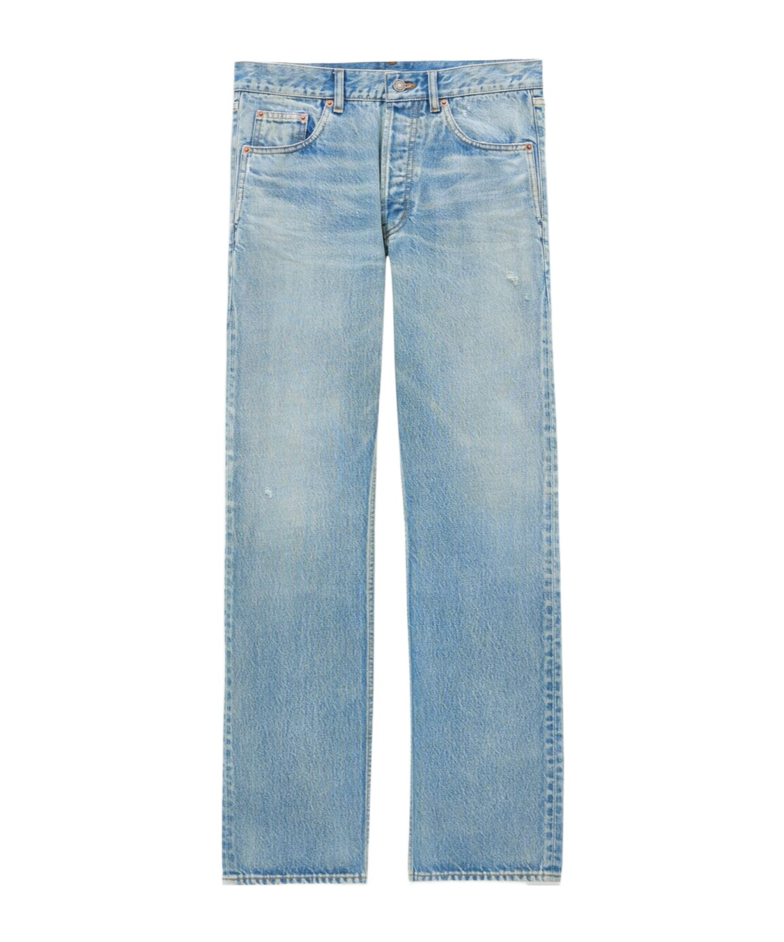 Saint Laurent Loose Straight Clothing In Blue