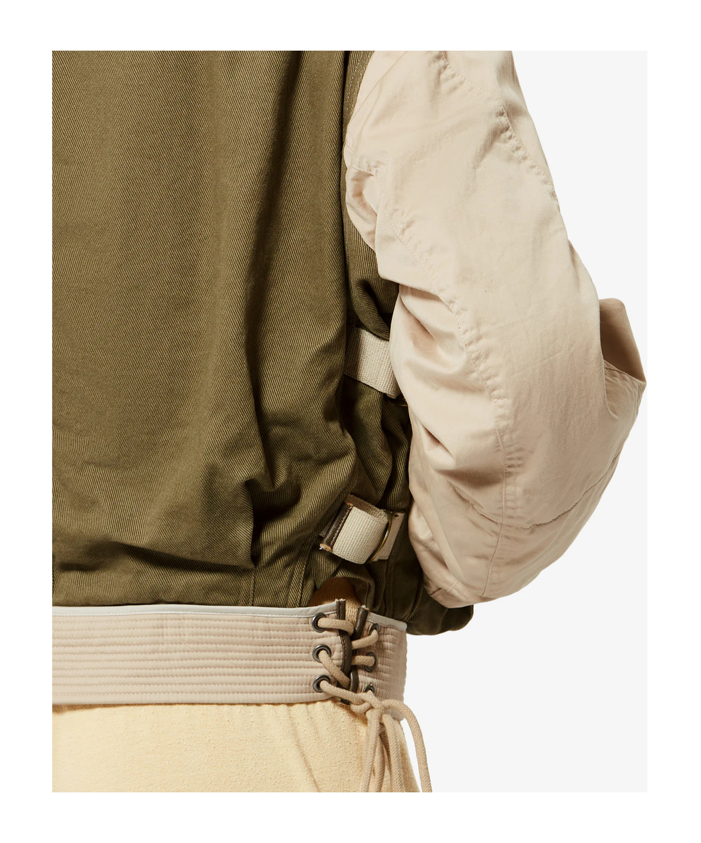 Isabel Marant Julissa Leather-trimmed Organic Cotton Jacket In Multi