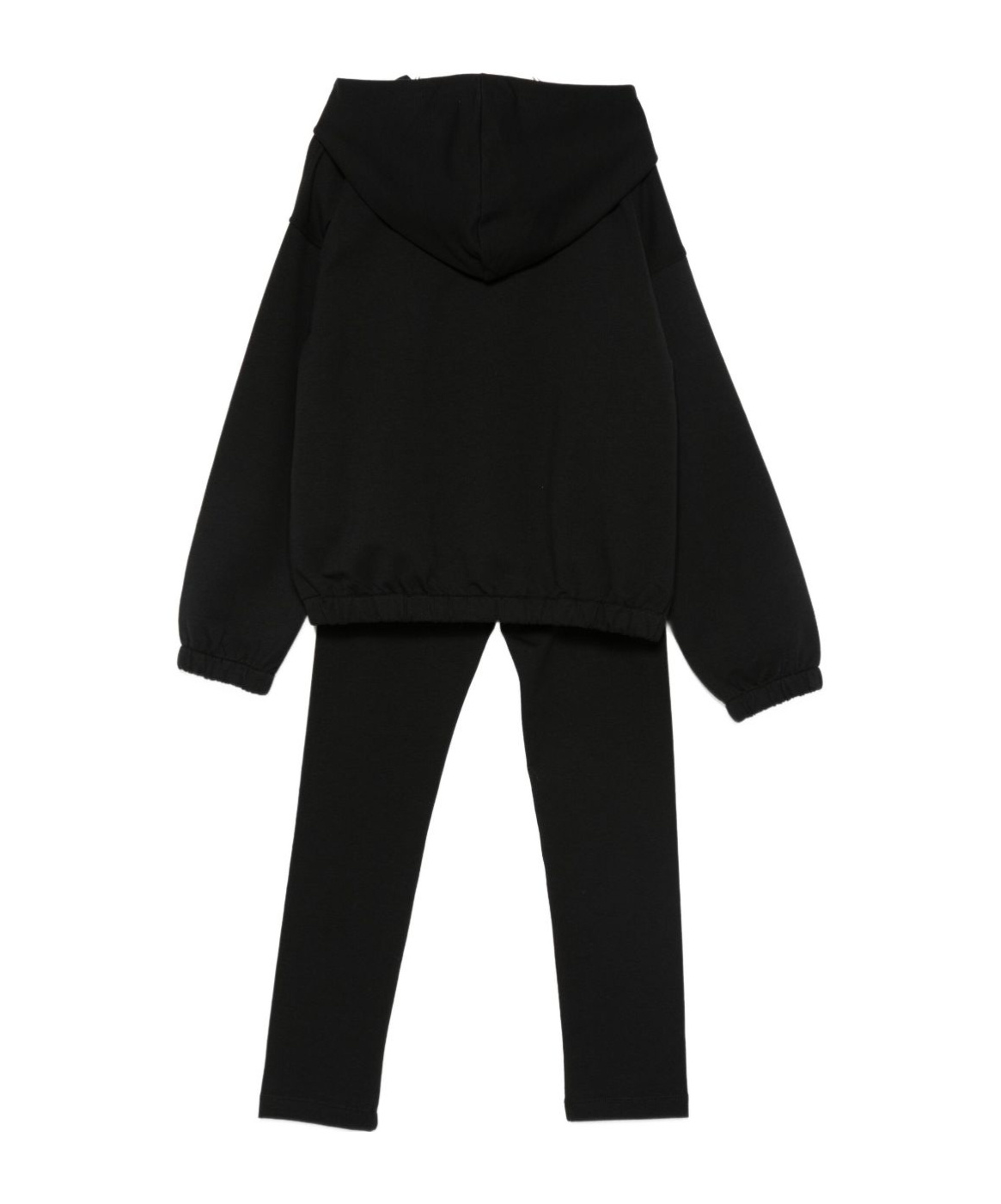 Moschino Teddy-print Drawstring Tracksuit In Black