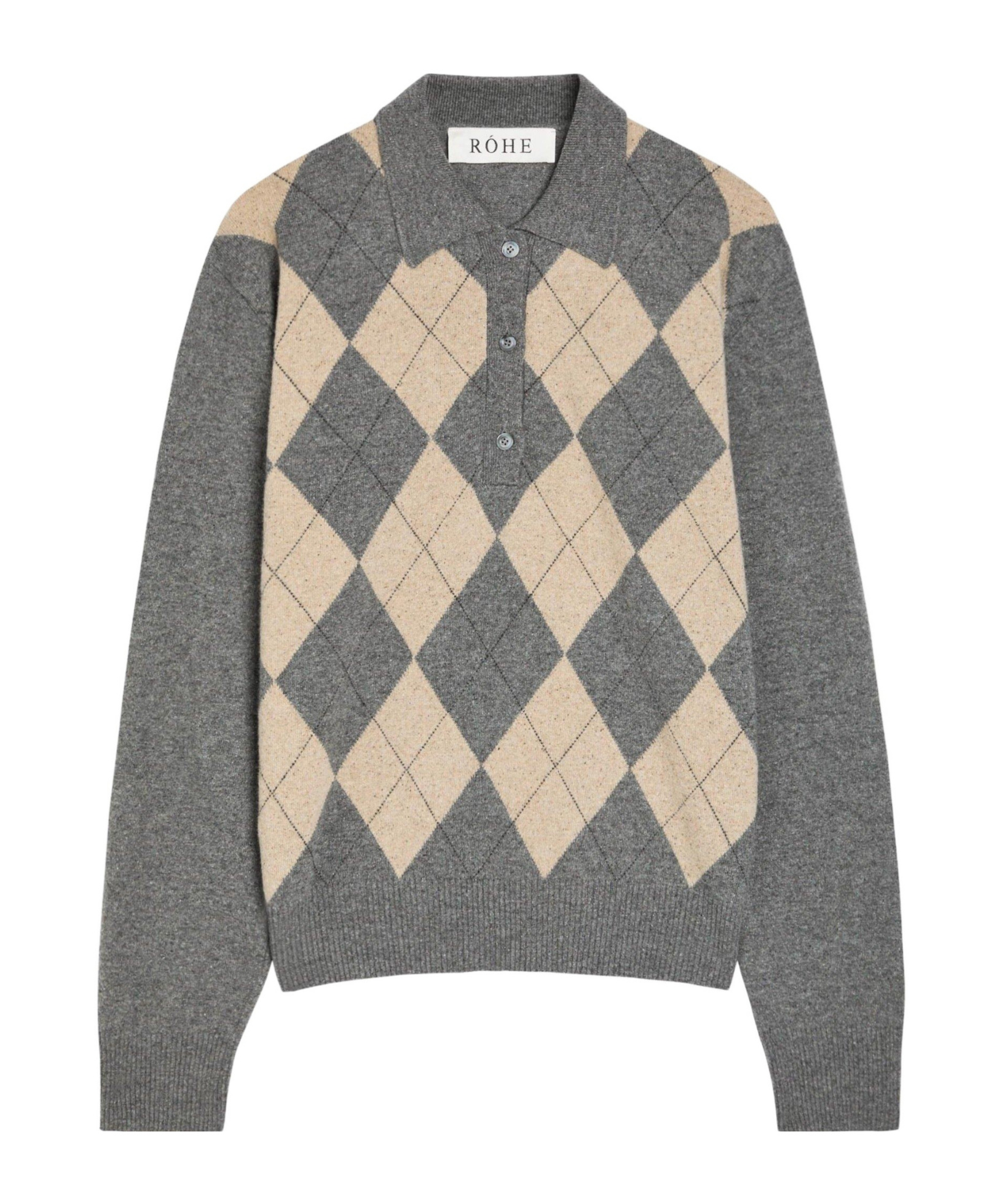 Rohe Polo Jumper In Gray