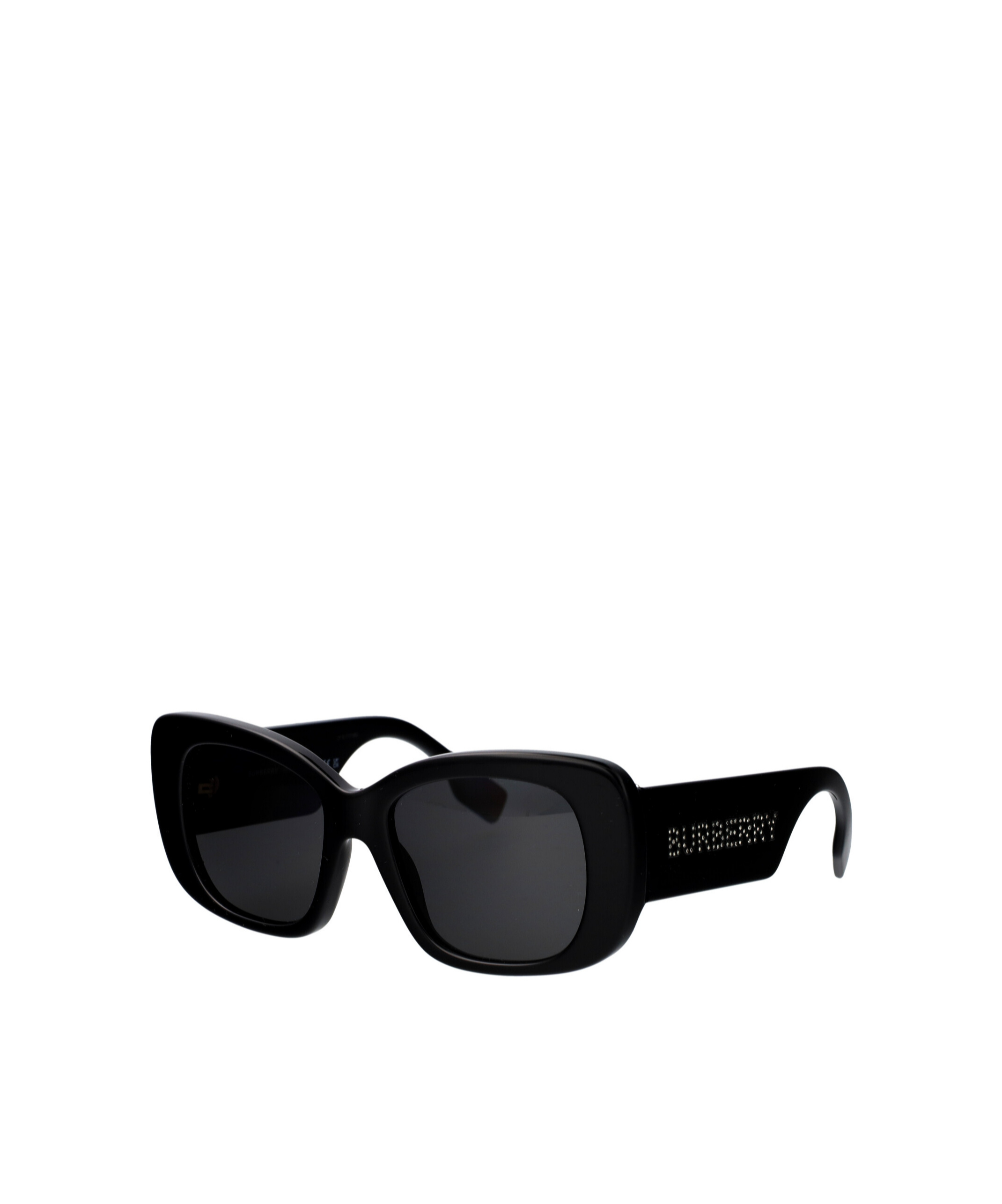 Burberry Black Acetate Sunglasses In Black