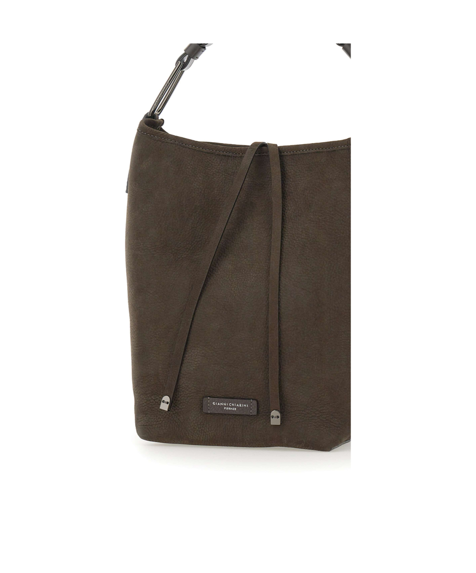Gianni Chiarini Logo Patch Shoulder Bag In Green