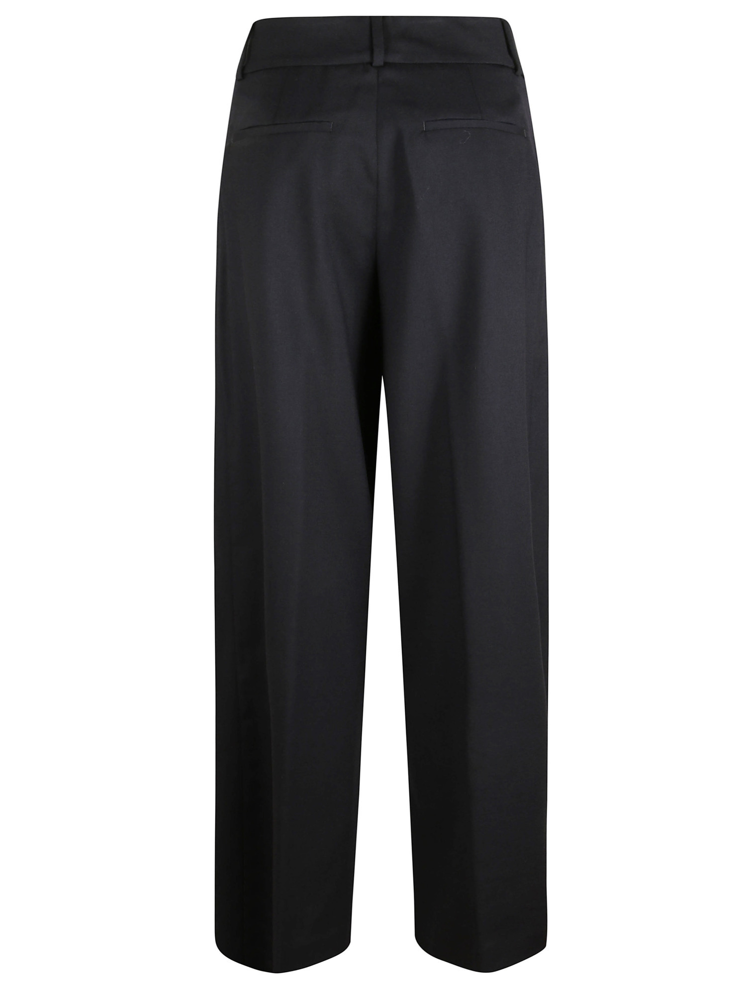 Peserico Straight-leg Casual Pants In Black
