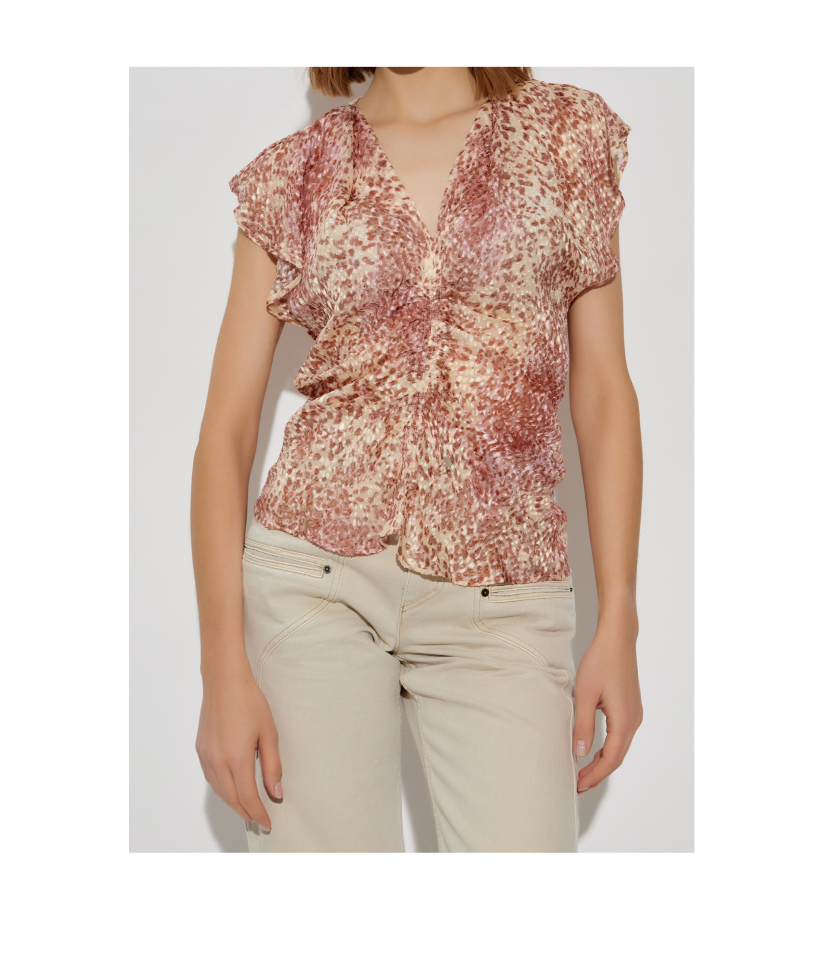 Isabel Marant V-neck Sleeveless Vest In Pink