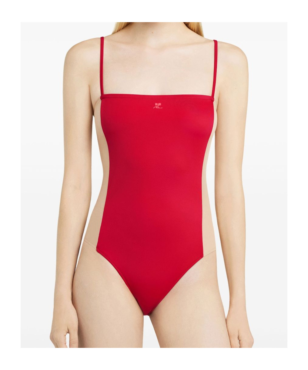 Courrèges Illusion Swimsuit With Adjustable Spaghetti Straps