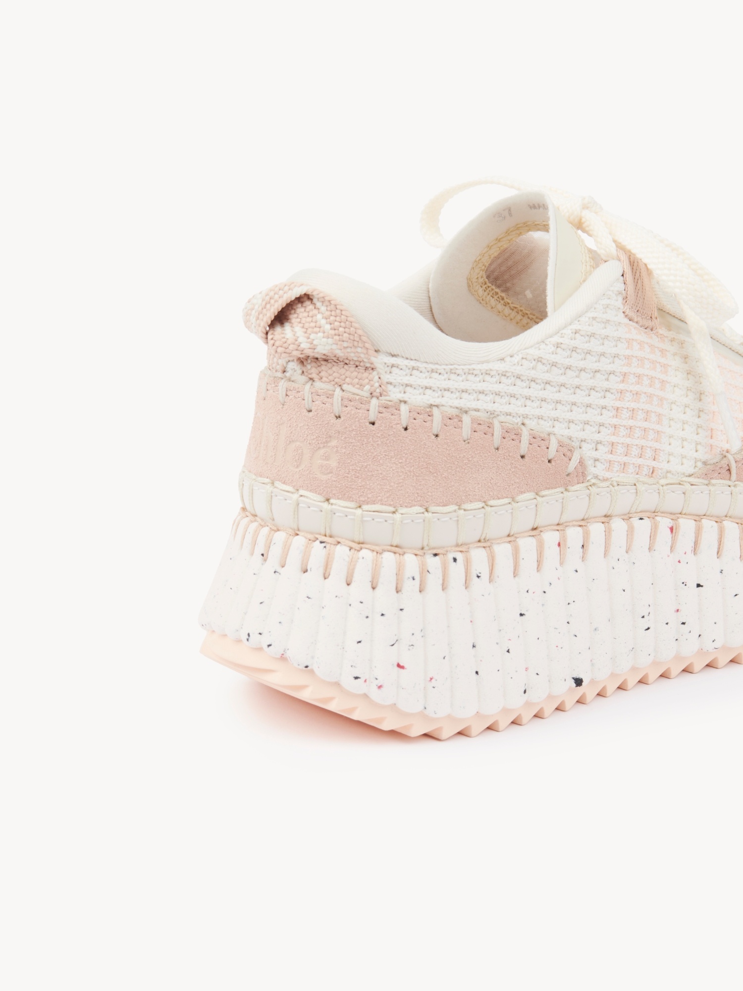 Chloé Nama Mesh Platform Sneakers In Multi