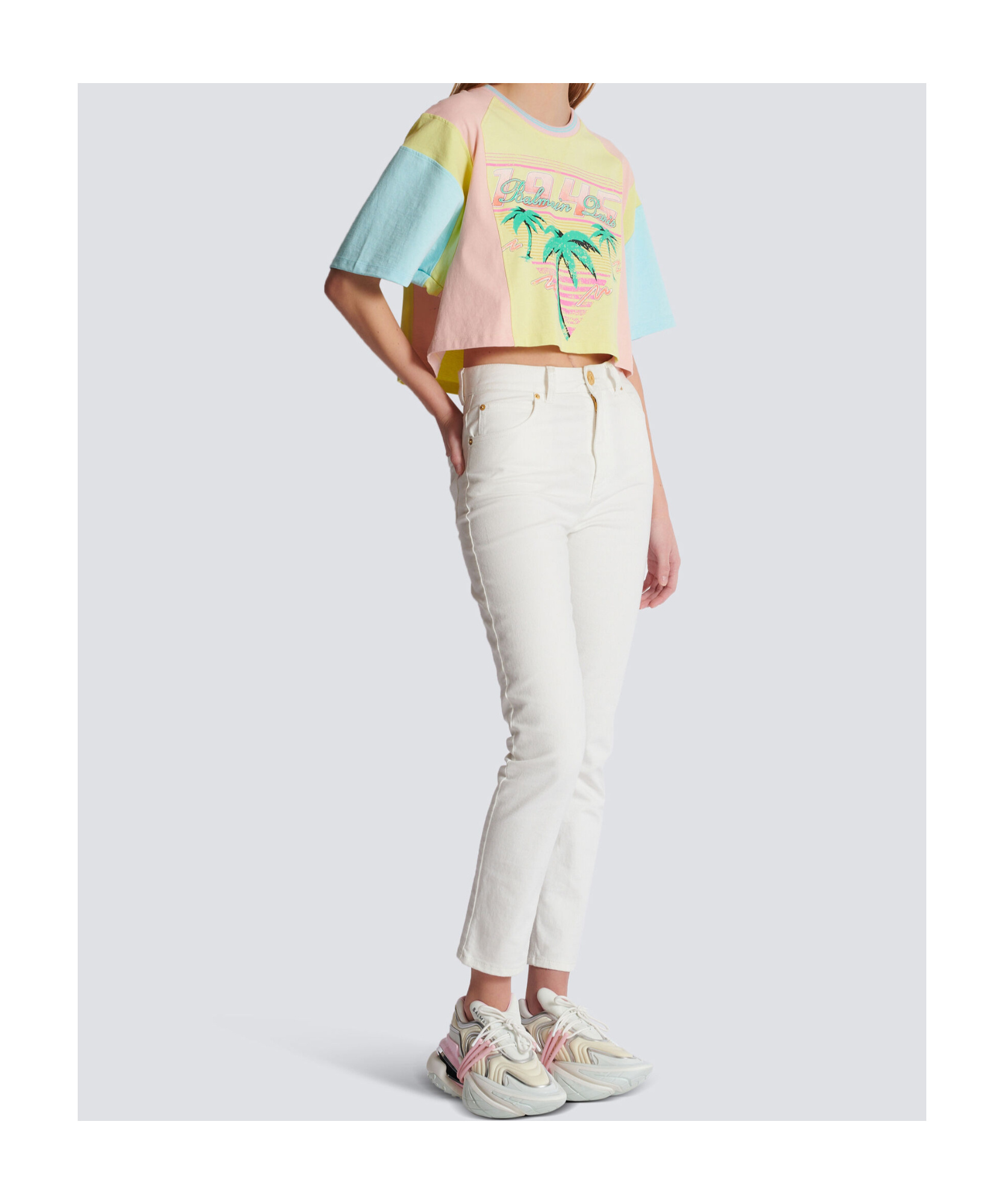 Balmain High-waist Jeans In White
