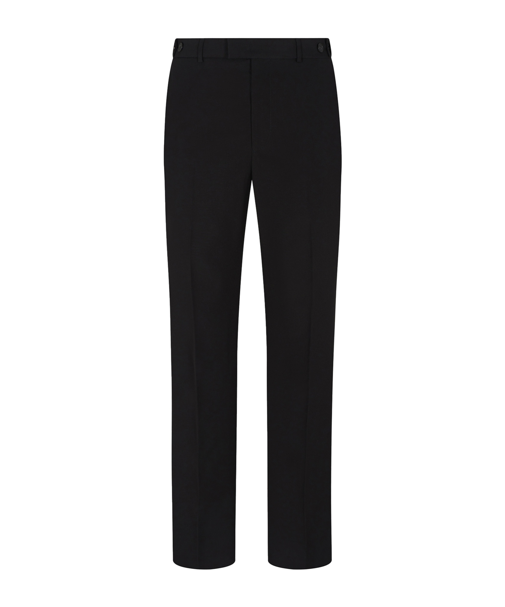 Emporio Armani Trousers With A Pleat In Virgin Wool With A Technical Finish In Black