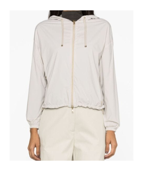 Herno Reversible Hooded Lightweight Jacket In White