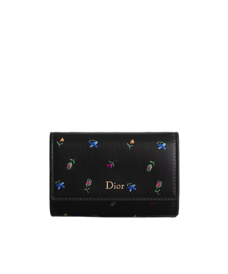 Dior Amour  Glycine Wallet In Black