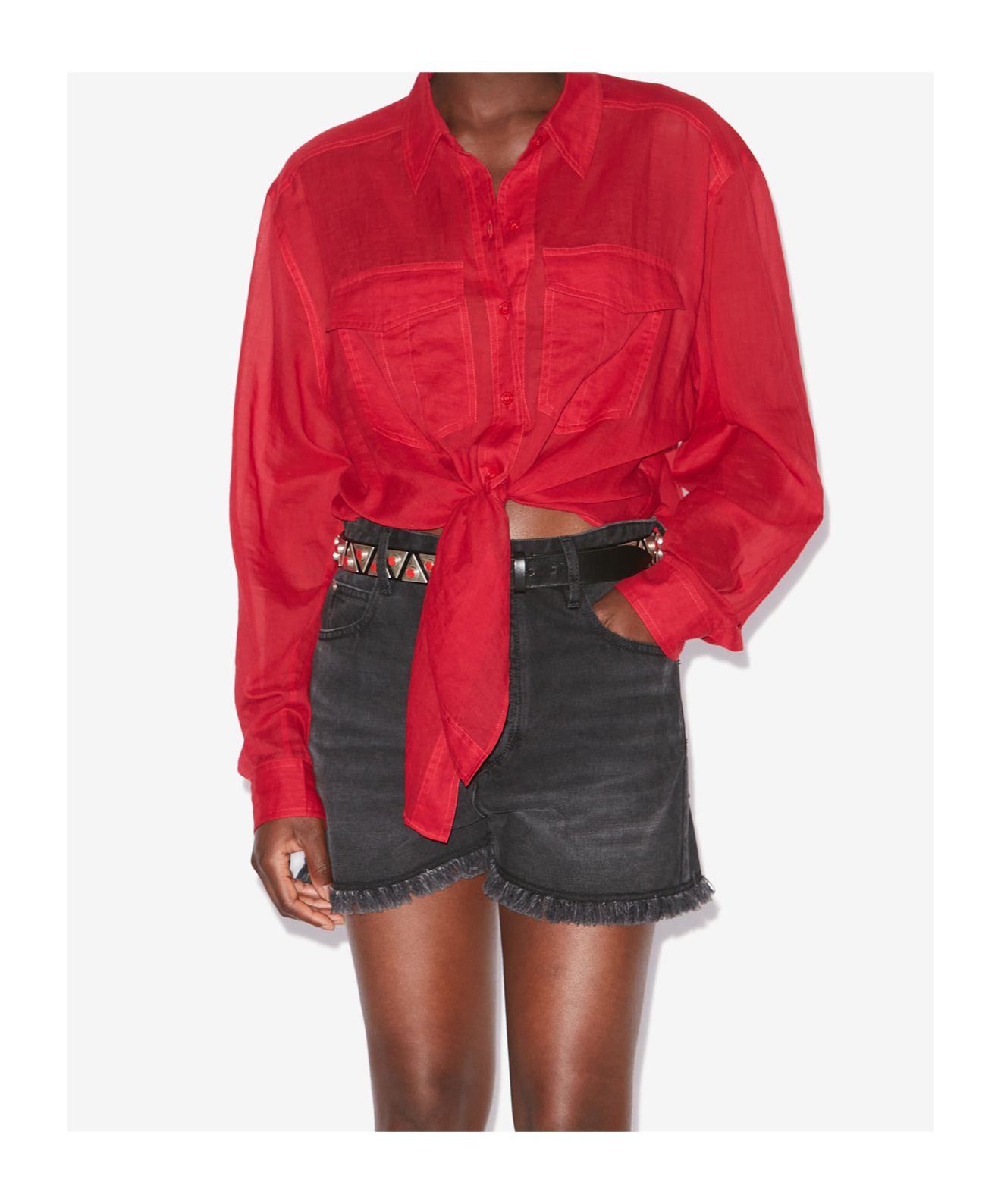 Isabel Marant Étoile Nath Shirt In Red